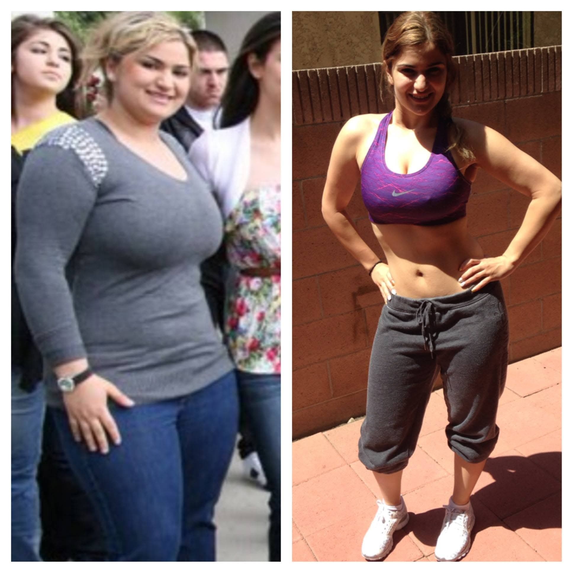 Client before and after body recomposition