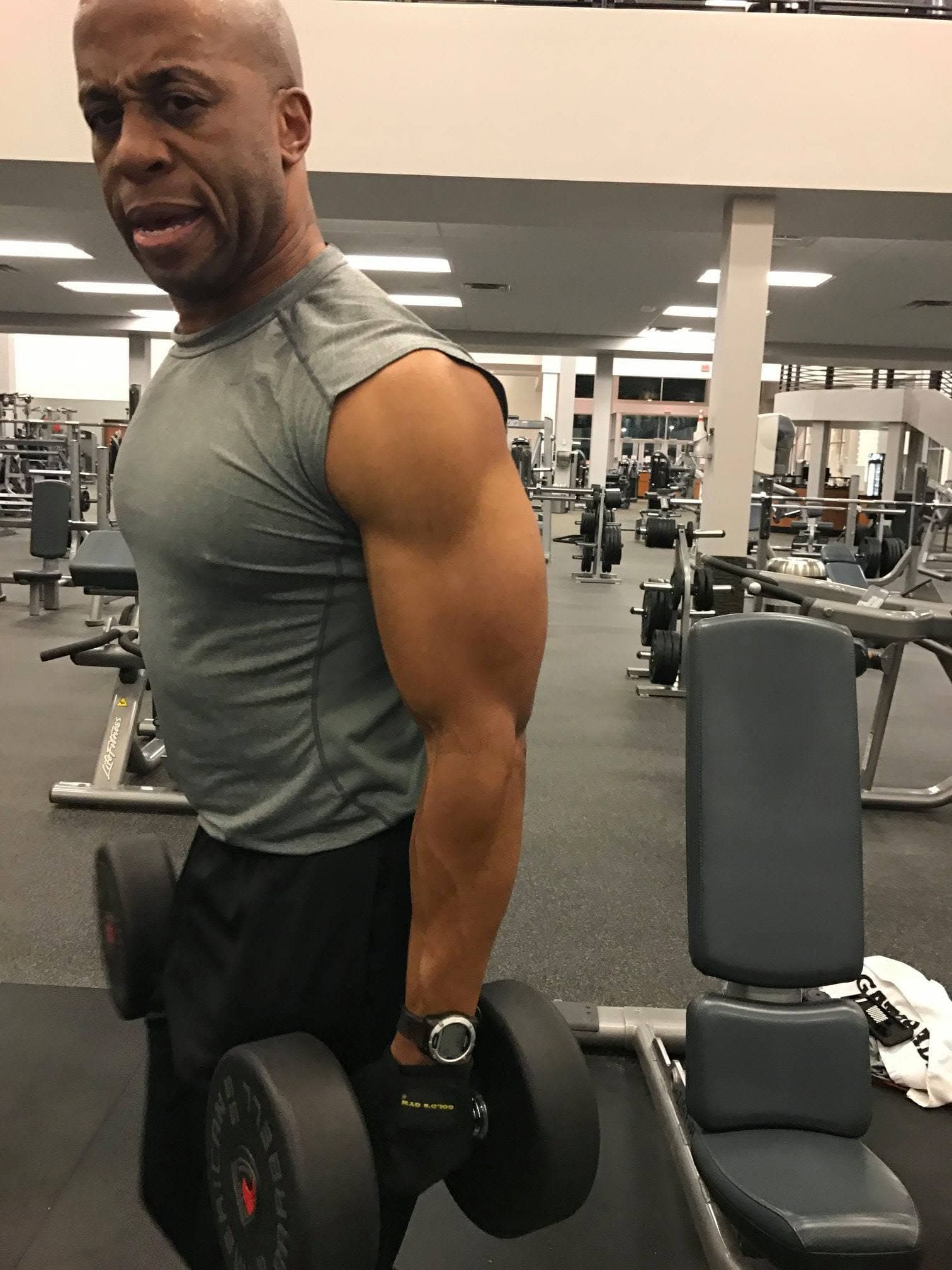 Coach Chris training in the gym